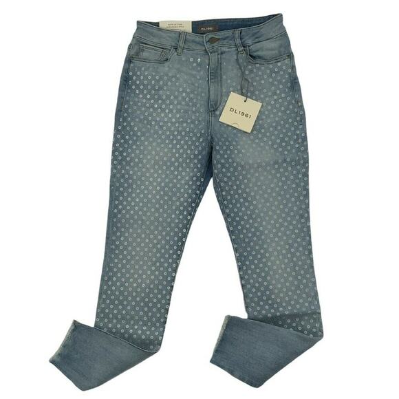 DL1961 Jeans Women Size 10 Farrow High Rise Skinny Stretch Medium Wash Denim NEW - Picture 1 of 12